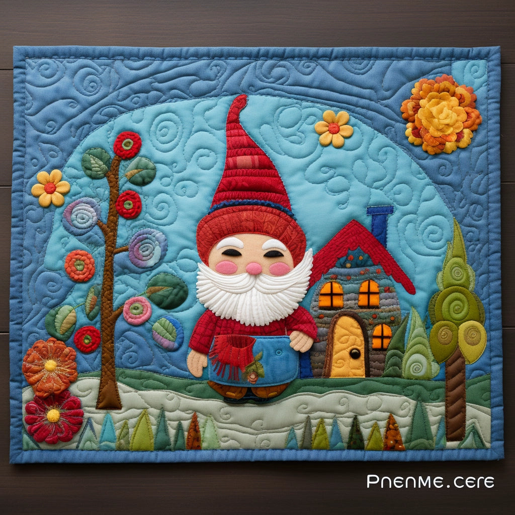 Gnome TAI020324105 Quilted Placemats Charming Favor