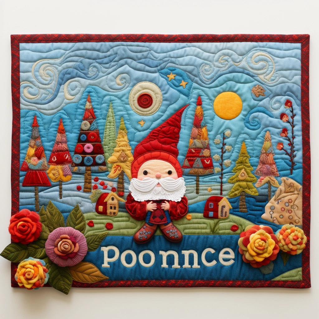 Gnome TAI020324095 Quilted Placemats Charming Favor