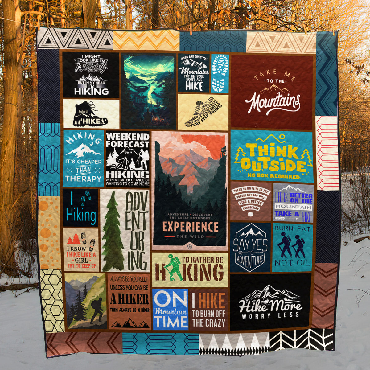 Hiking Art CL100607 Quilt Blanket