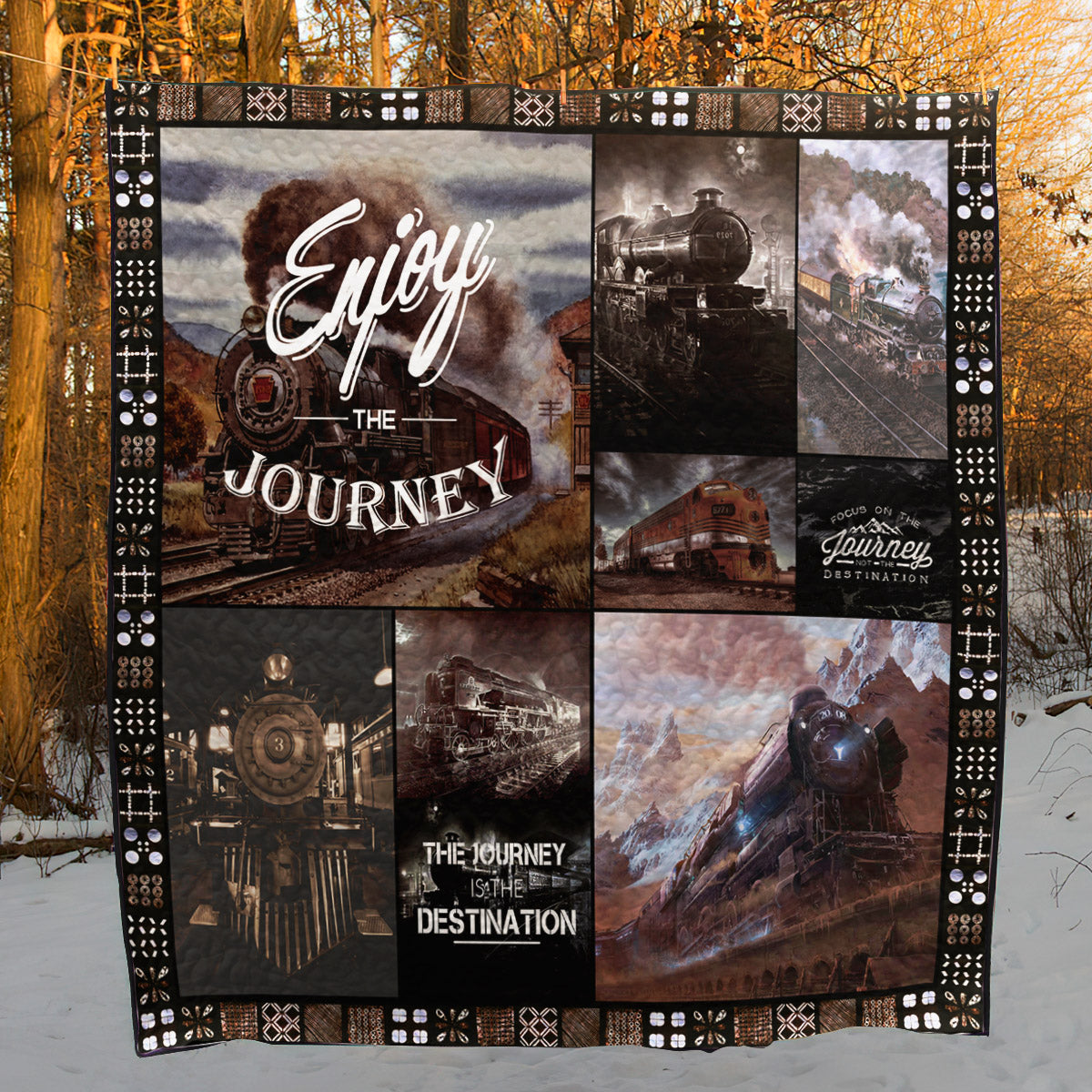 Train TD210537 Quilt Blanket