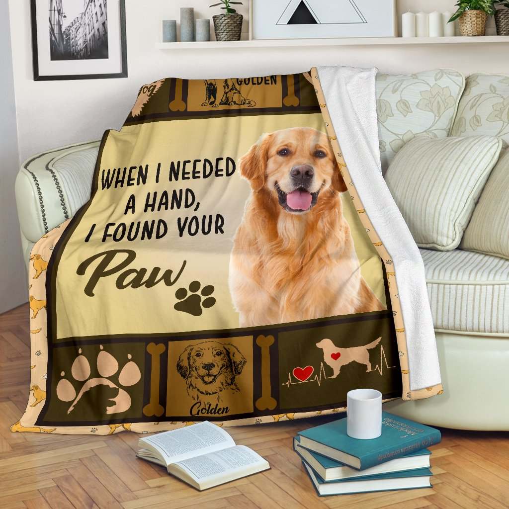 GOLDEN RETRIEVER CLA01110530F Sherpa Fleece Blanket
