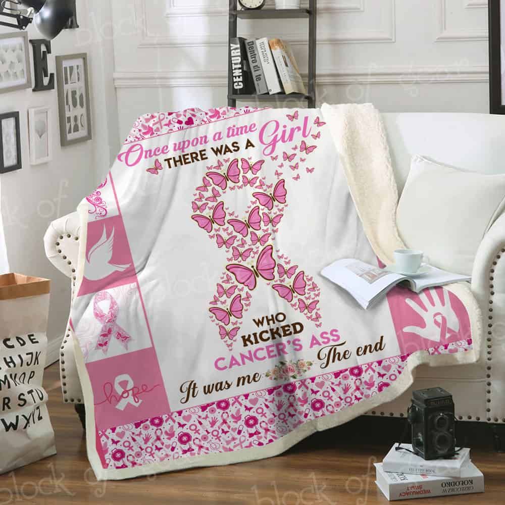 Breast cancer survivor CLA1111417F Sherpa Fleece Blanket