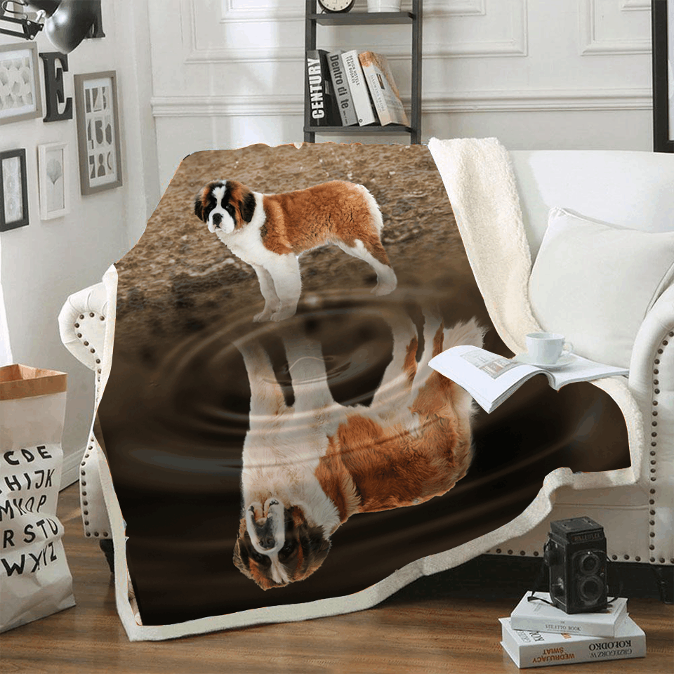 St Bernard CLA02121254F Sherpa Fleece Blanket