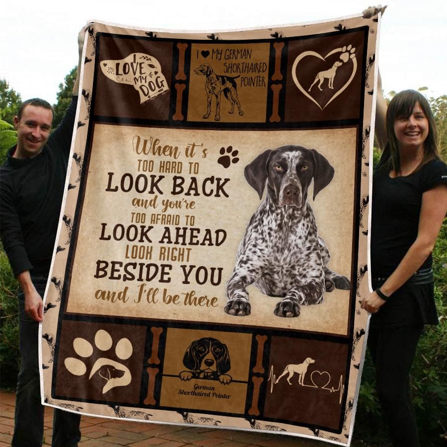 German Shorthaired Pointer CLA10120732F Sherpa Fleece Blanket