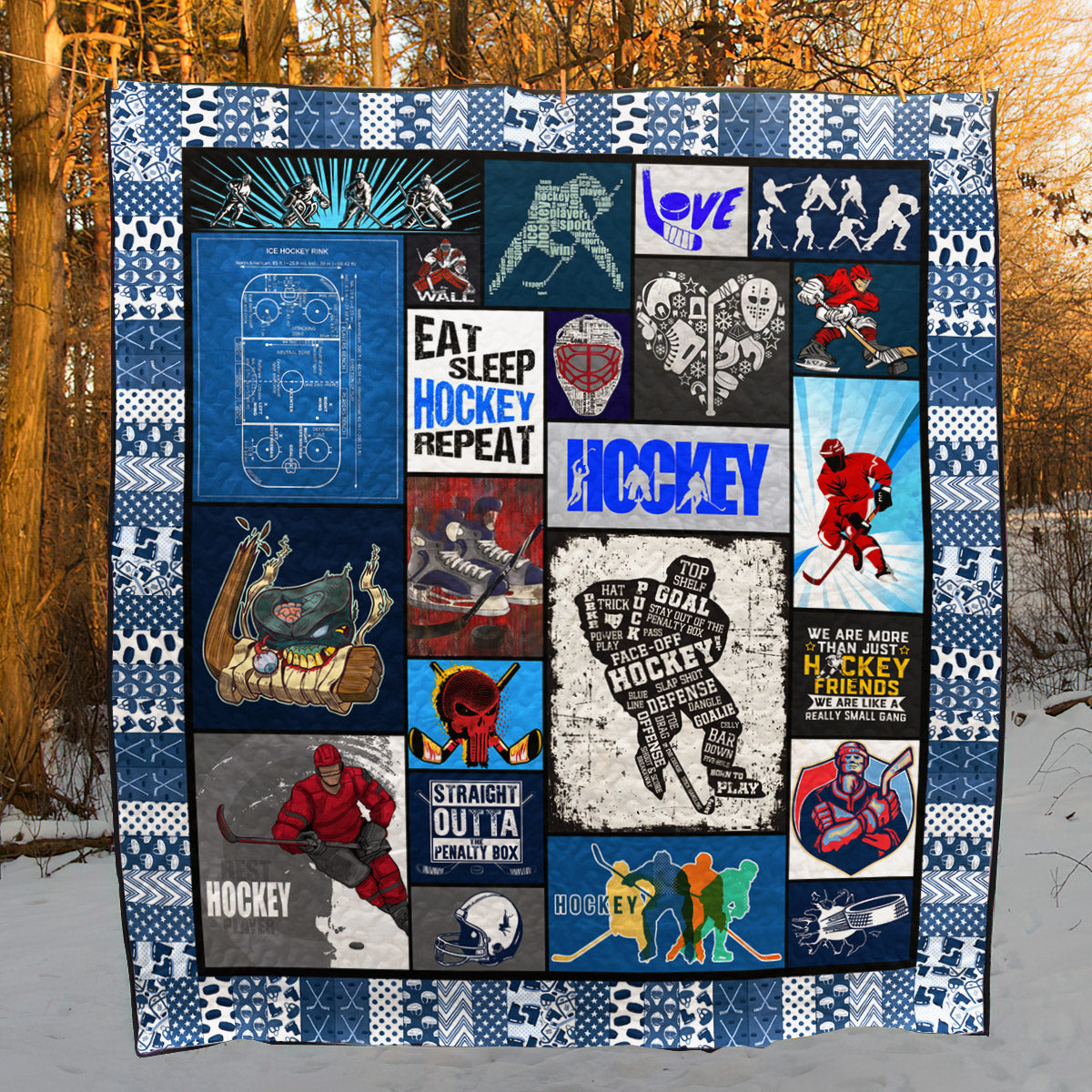 Hockey TL060614 Quilt Blanket
