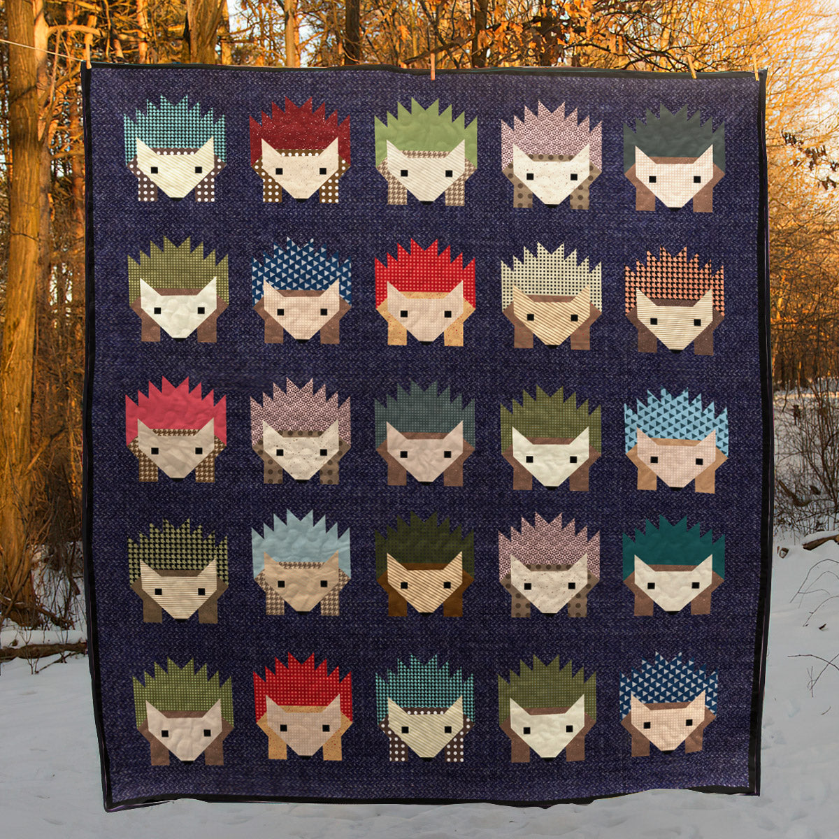 Hedgehog CG250616 Quilt Blanket