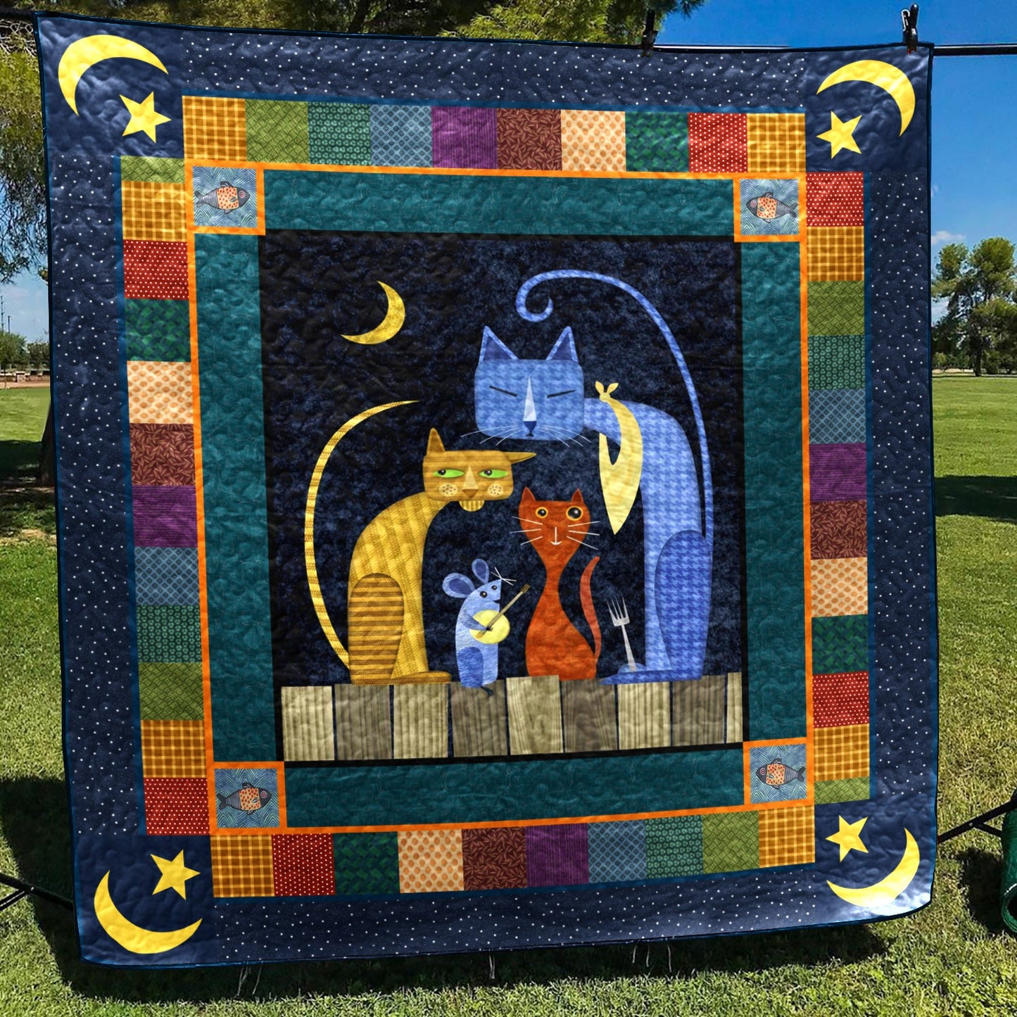 Cat ML280607 Quilt Blanket