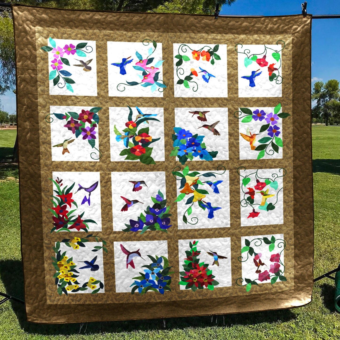 Hummingbird CLA200688 Quilt Blanket