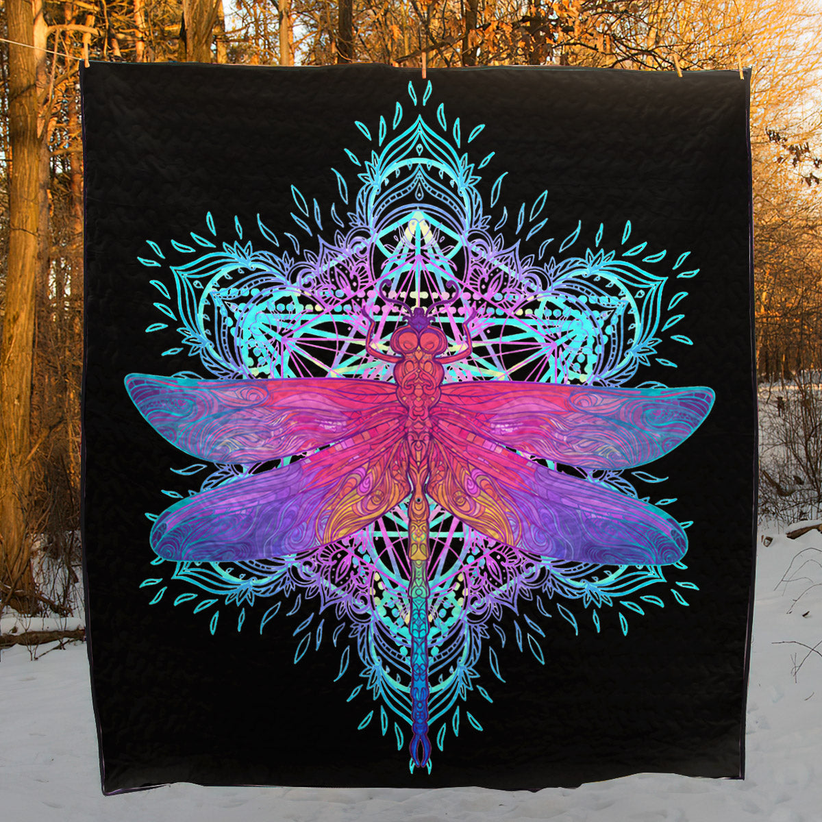Dragonfly CLA210671 Quilt Blanket