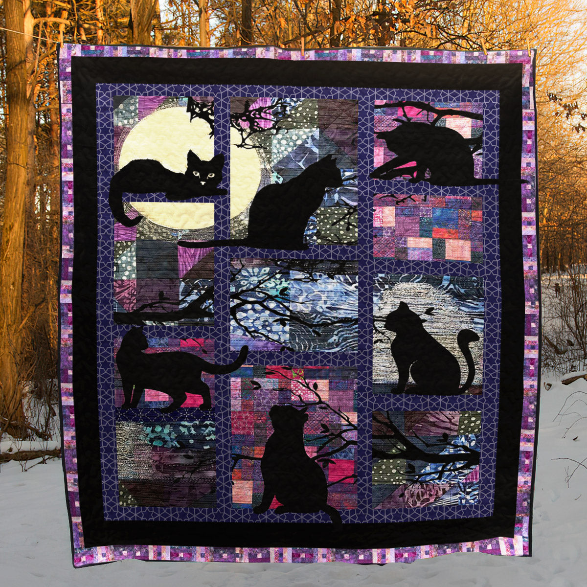 Cat D010715 Quilt Blanket