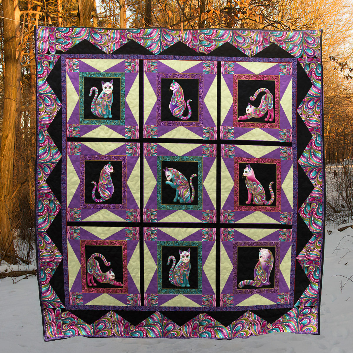 Cat D010716 Quilt Blanket