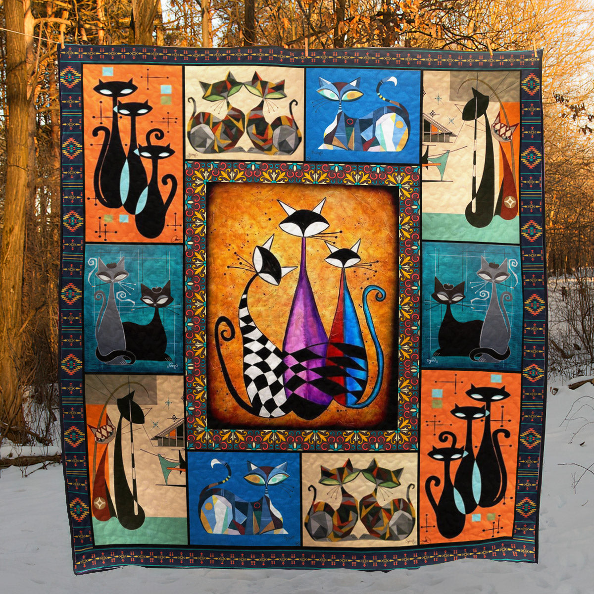 Cat D010722 Quilt Blanket