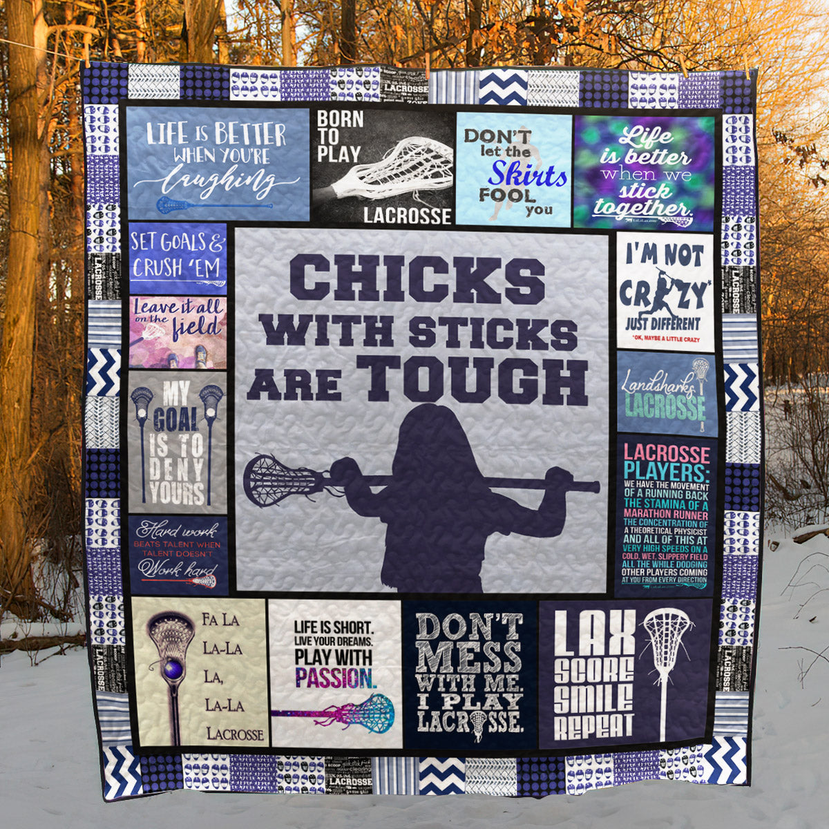 Lacrosse BI030715B TBG Quilt Blanket