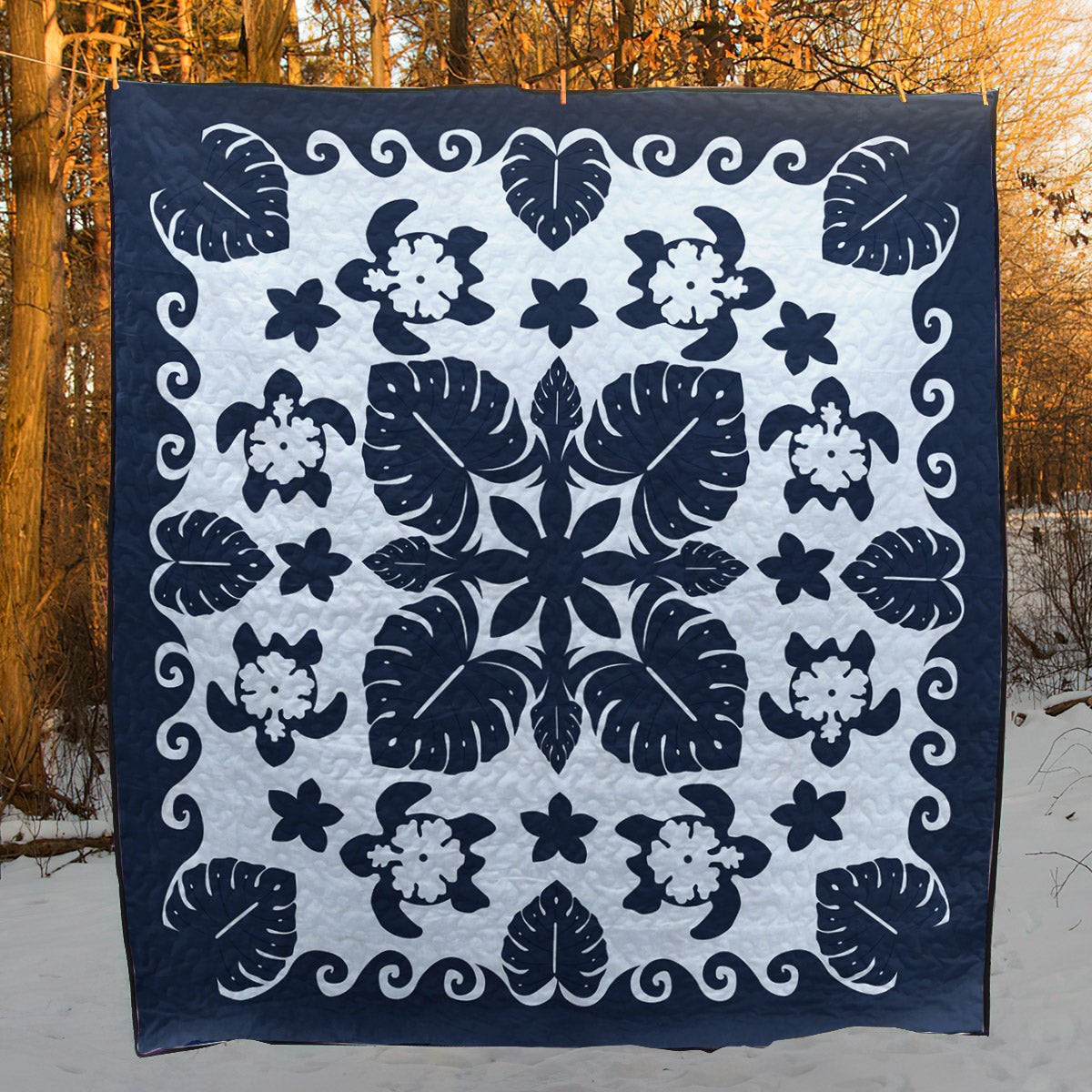 Turtle Hawaiian CLM010742 Quilt Blanket