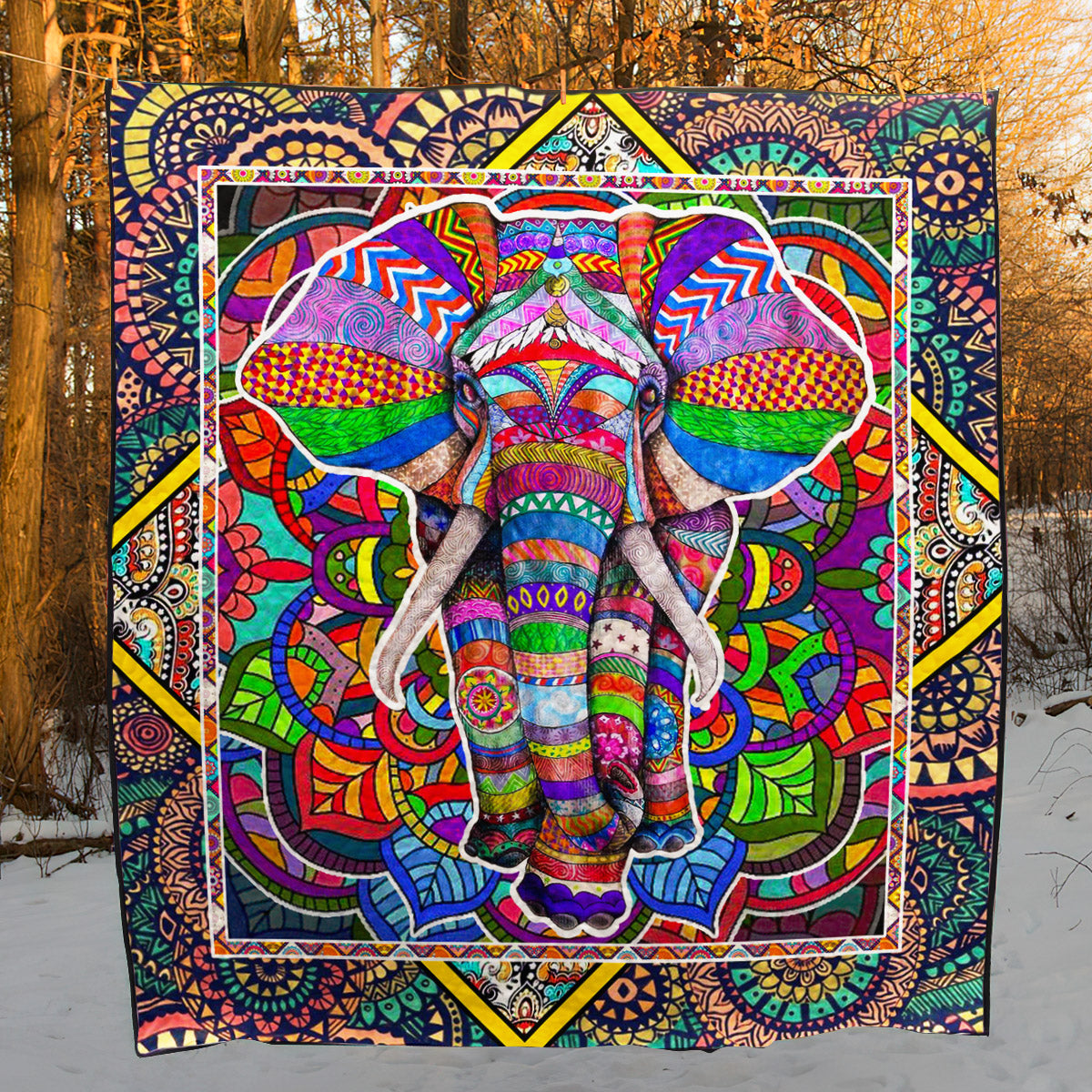 Elephant NA040726B TBG Quilt Blanket