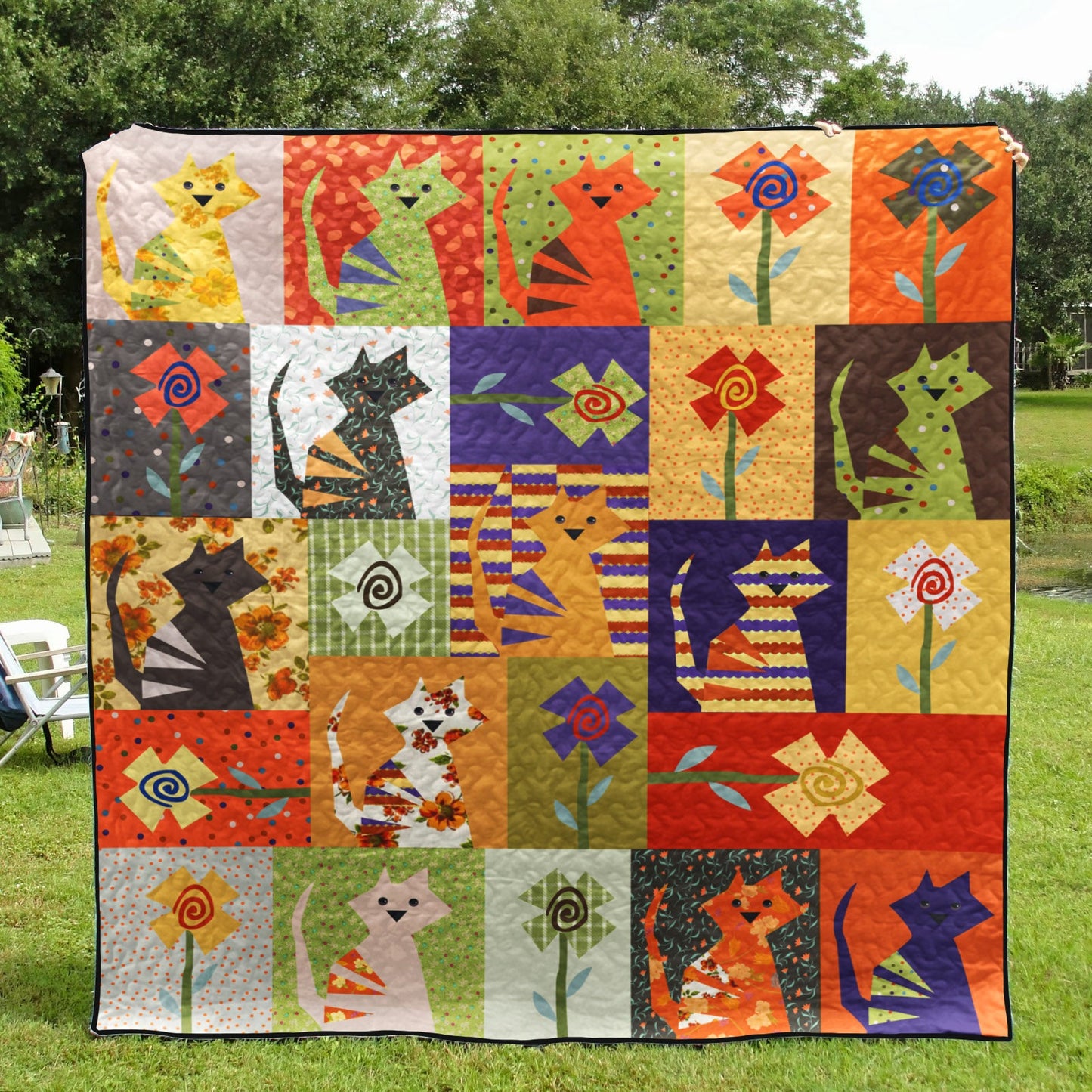 Cat CL130615 Quilt Blanket