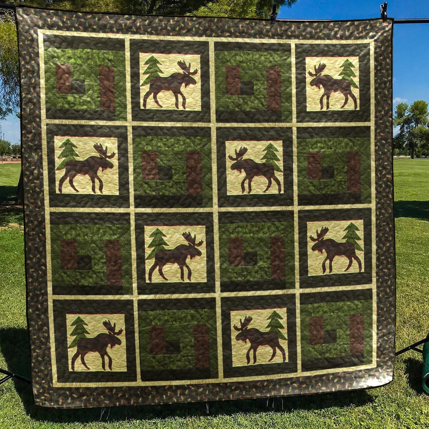 Hunting BI060705B TBG Quilt Blanket