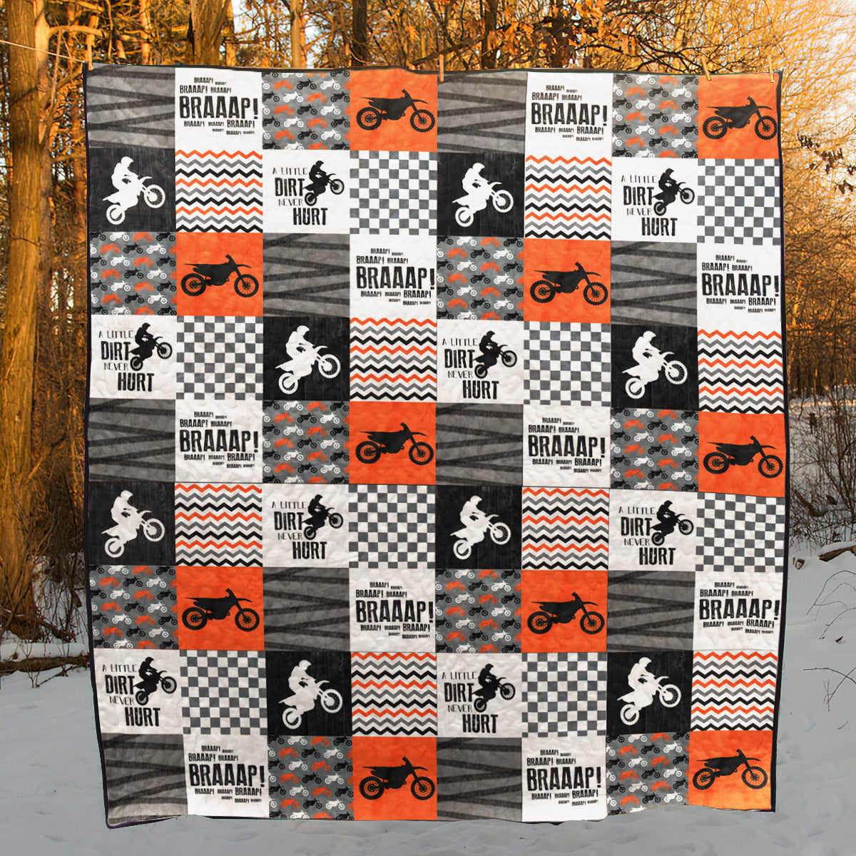 Motocross BI080707B TBG Quilt Blanket