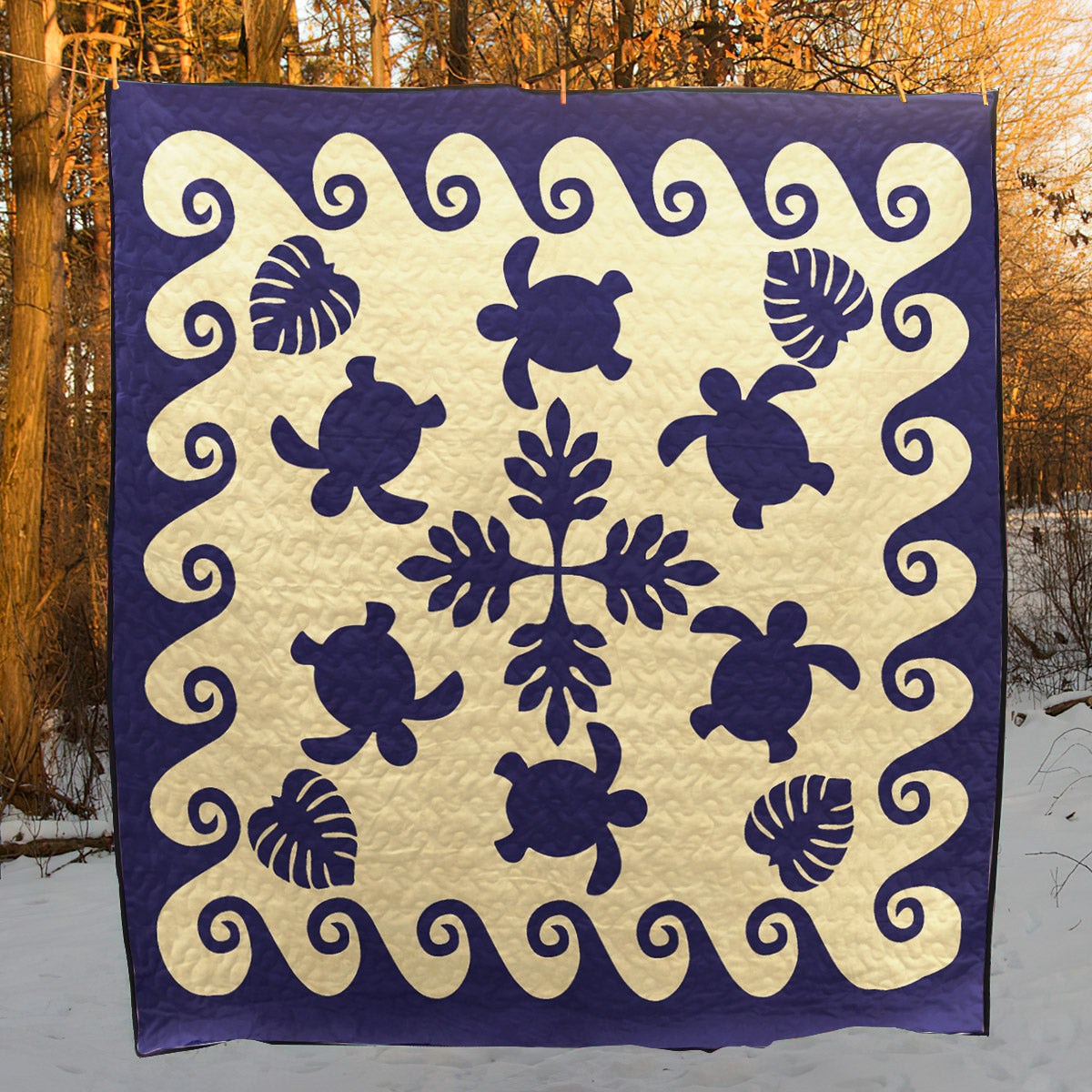 Turtle Hawaiian HM080727 Quilt Blanket