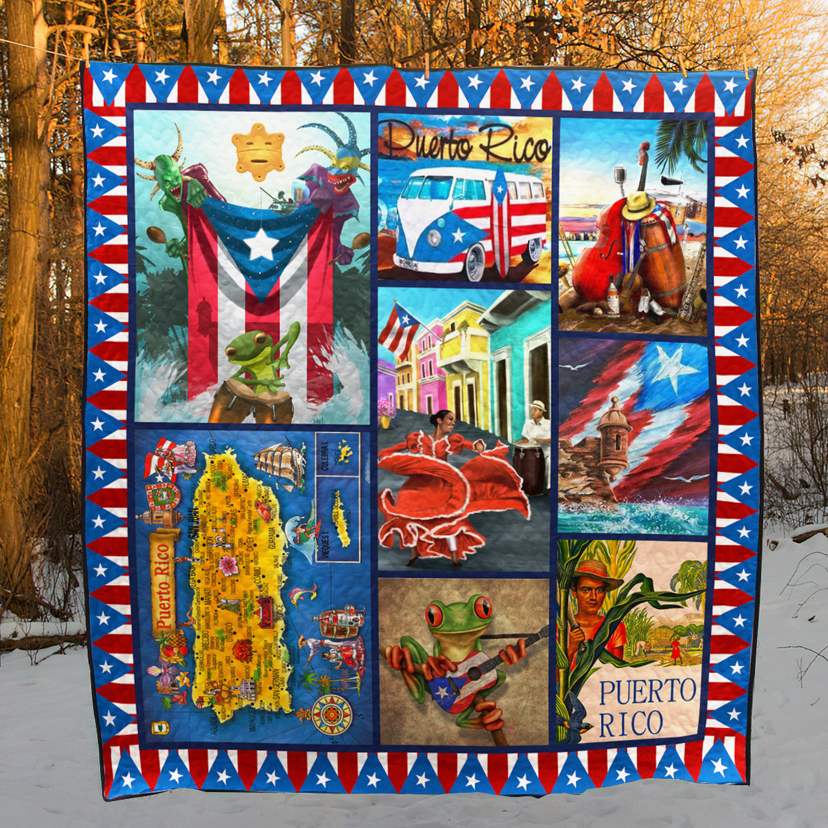 Puerto Rico YE060706A TBG Quilt Blanket