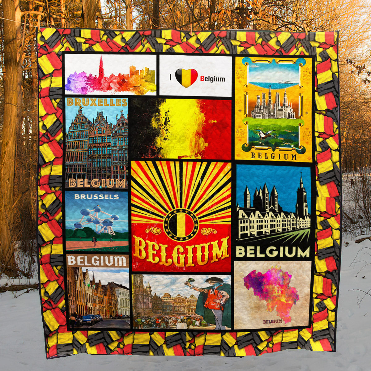 Belgium NA100701B TBG Quilt Blanket