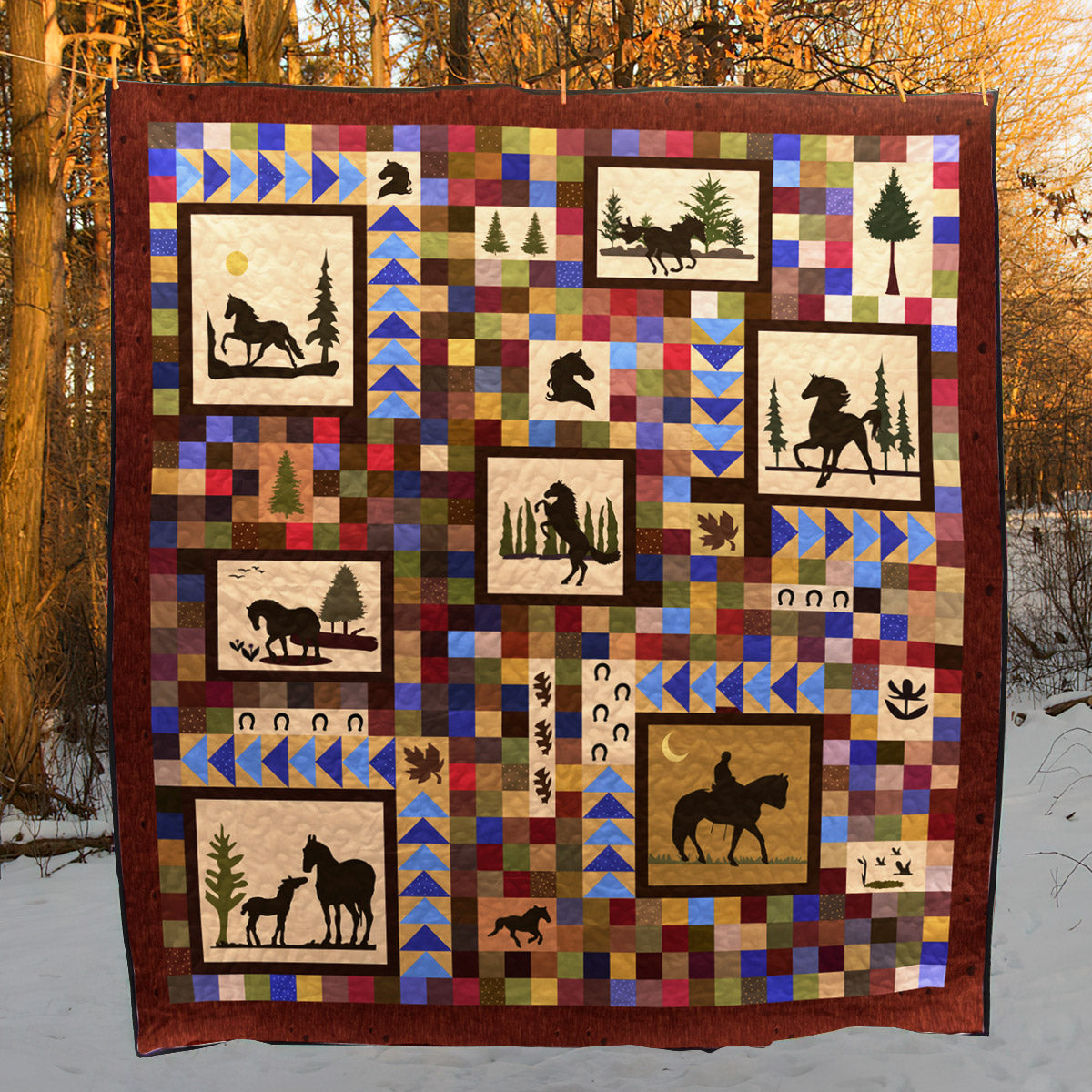 Horse BL120719 Quilt Blanket