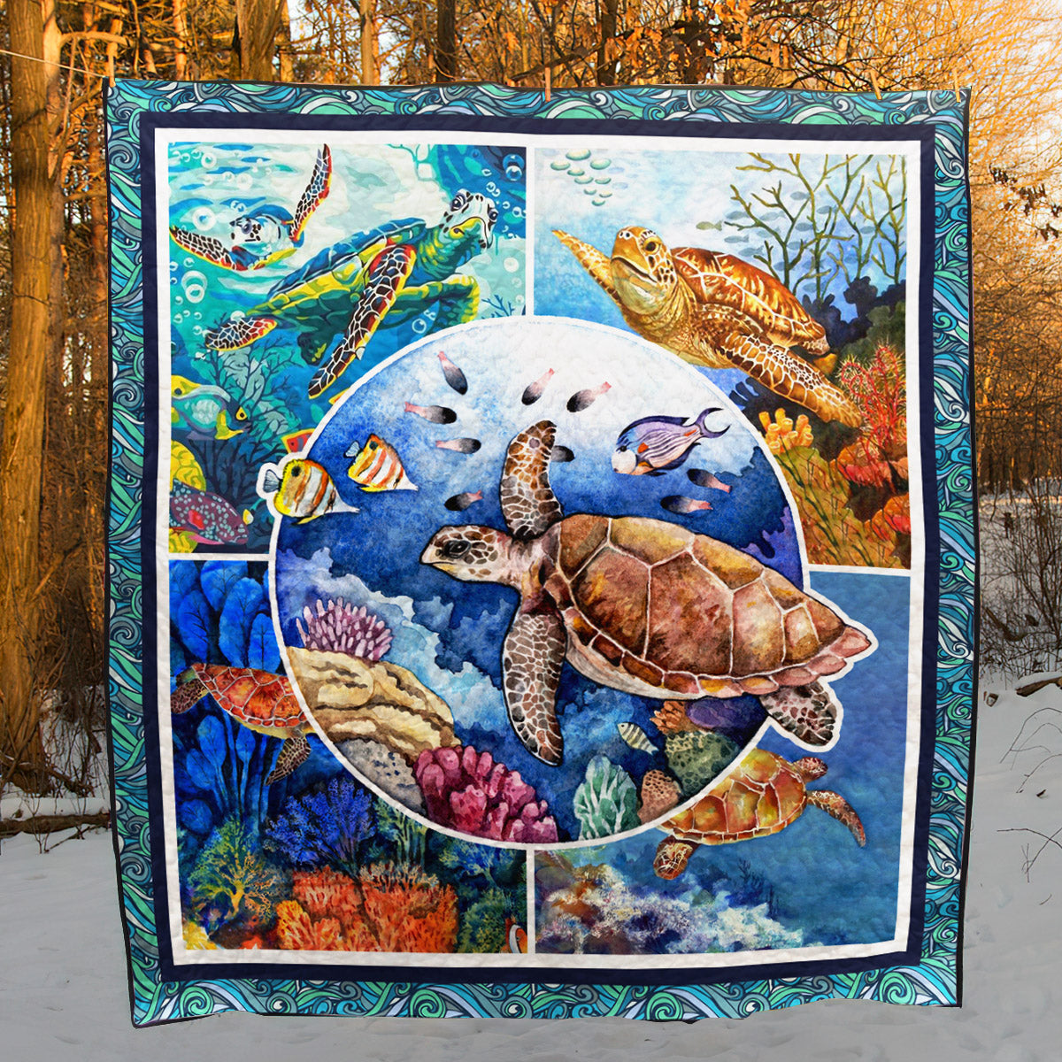 Turtle CG120734 Quilt Blanket