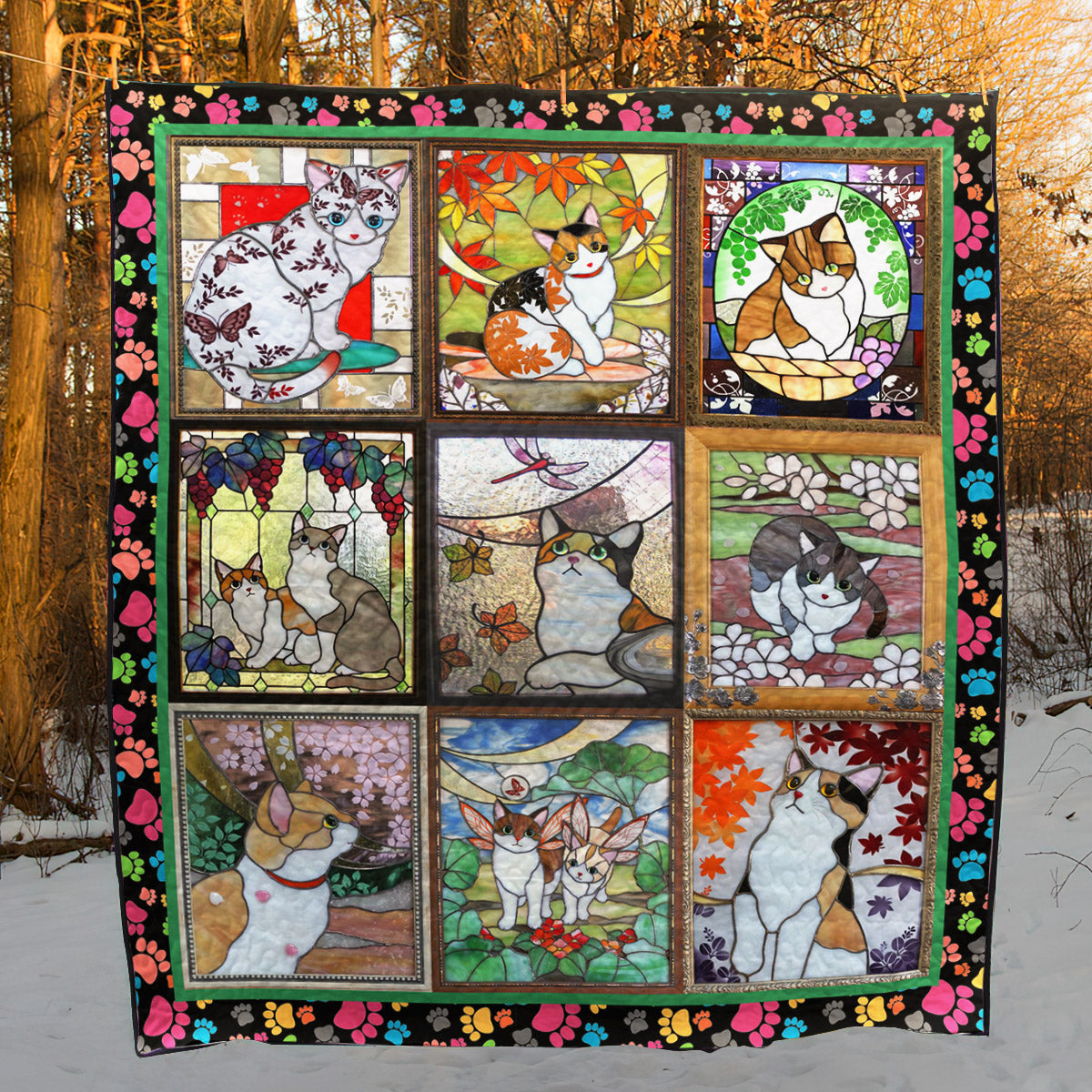 Cat ML120704 Quilt Blanket