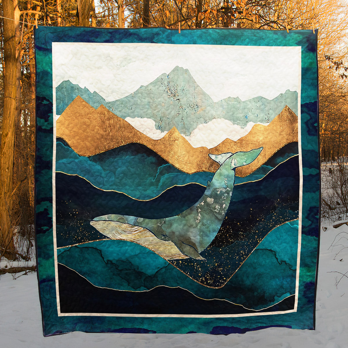 Whale TT120743 Quilt Blanket