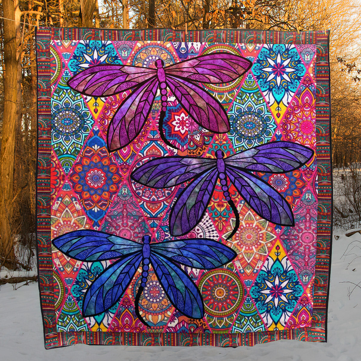 Dragonfly BL130713 Quilt Blanket