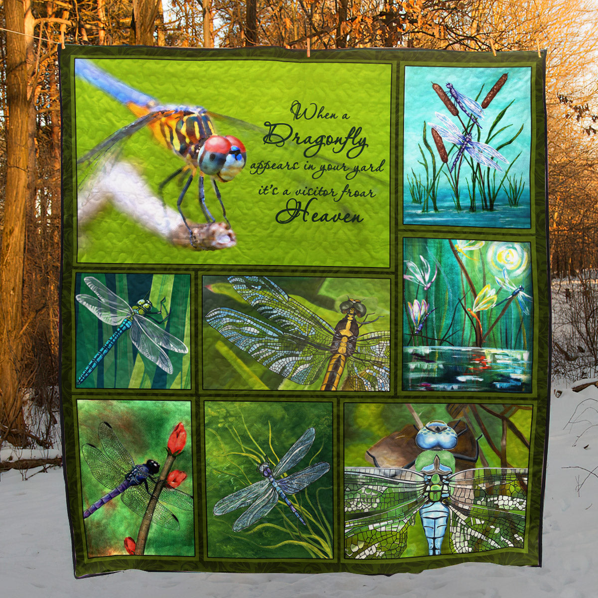 Dragonfly NN130722 Quilt Blanket