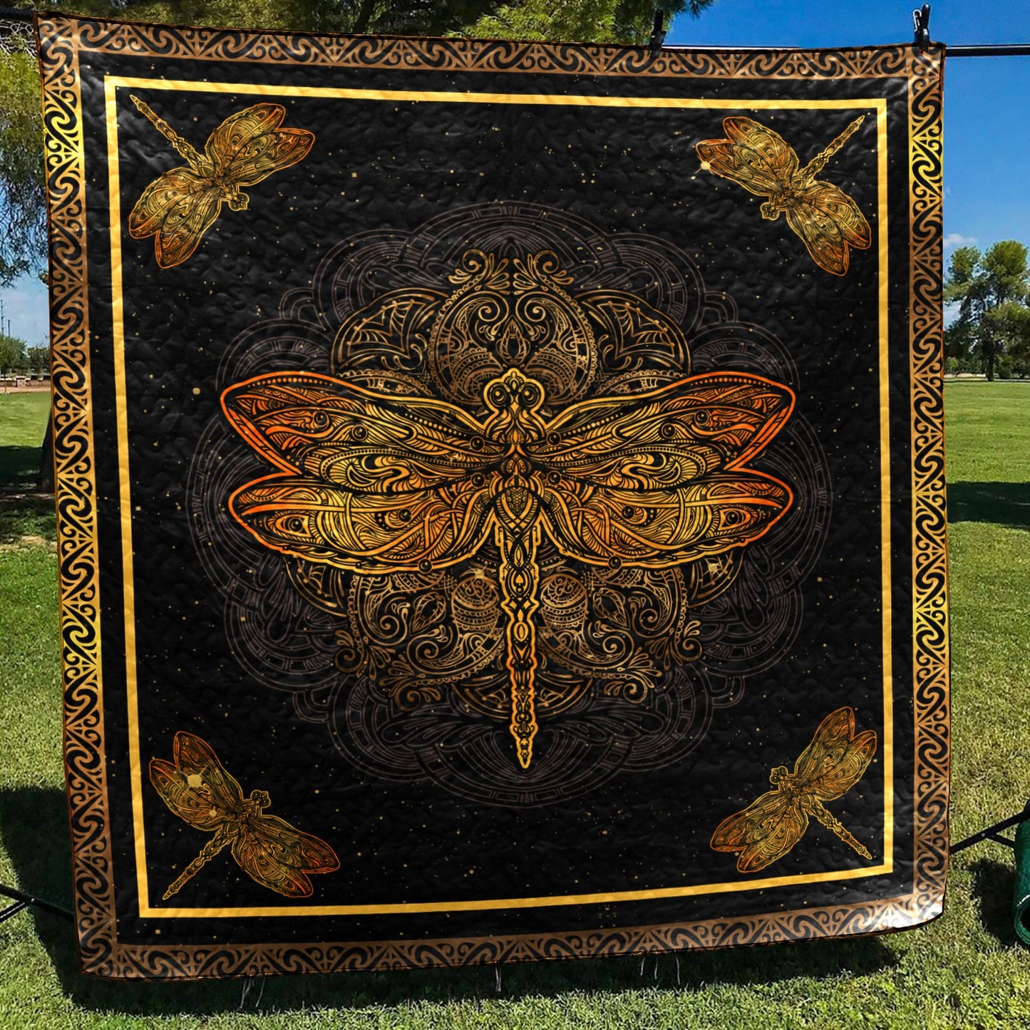 Dragonfly QN130723 Quilt Blanket