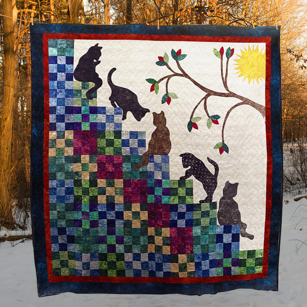 Cat BI130707B TBG Quilt Blanket