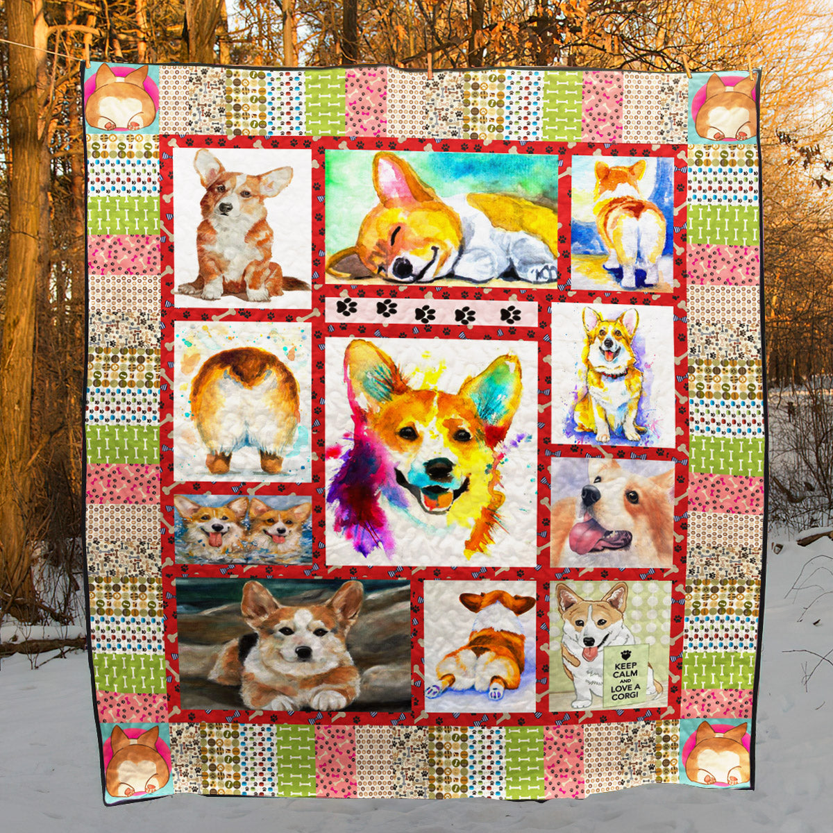 Corgi NA160704B TBG Quilt Blanket
