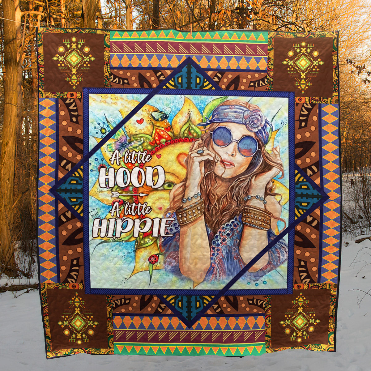 Hippie A Little Hood CLT140624 Quilt Blanket