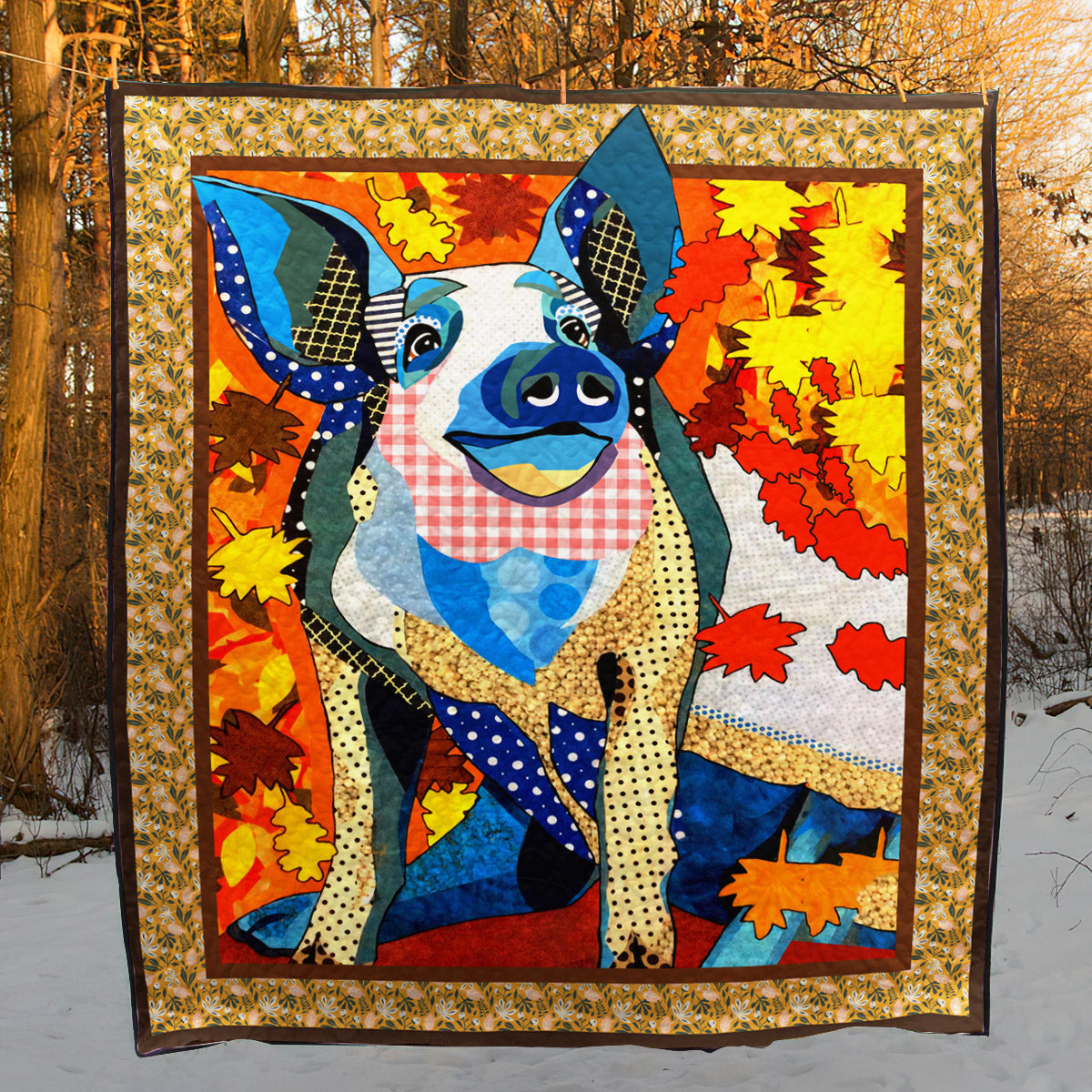 Pig CG160722 Quilt Blanket