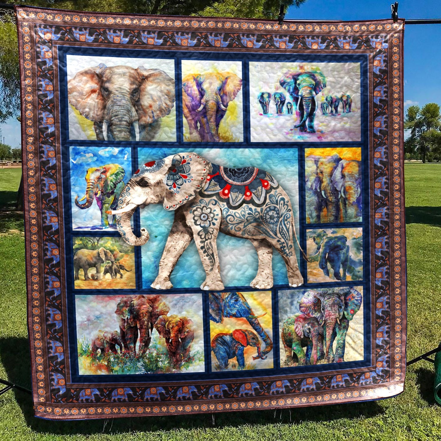 Elephant NN170716 Quilt Blanket