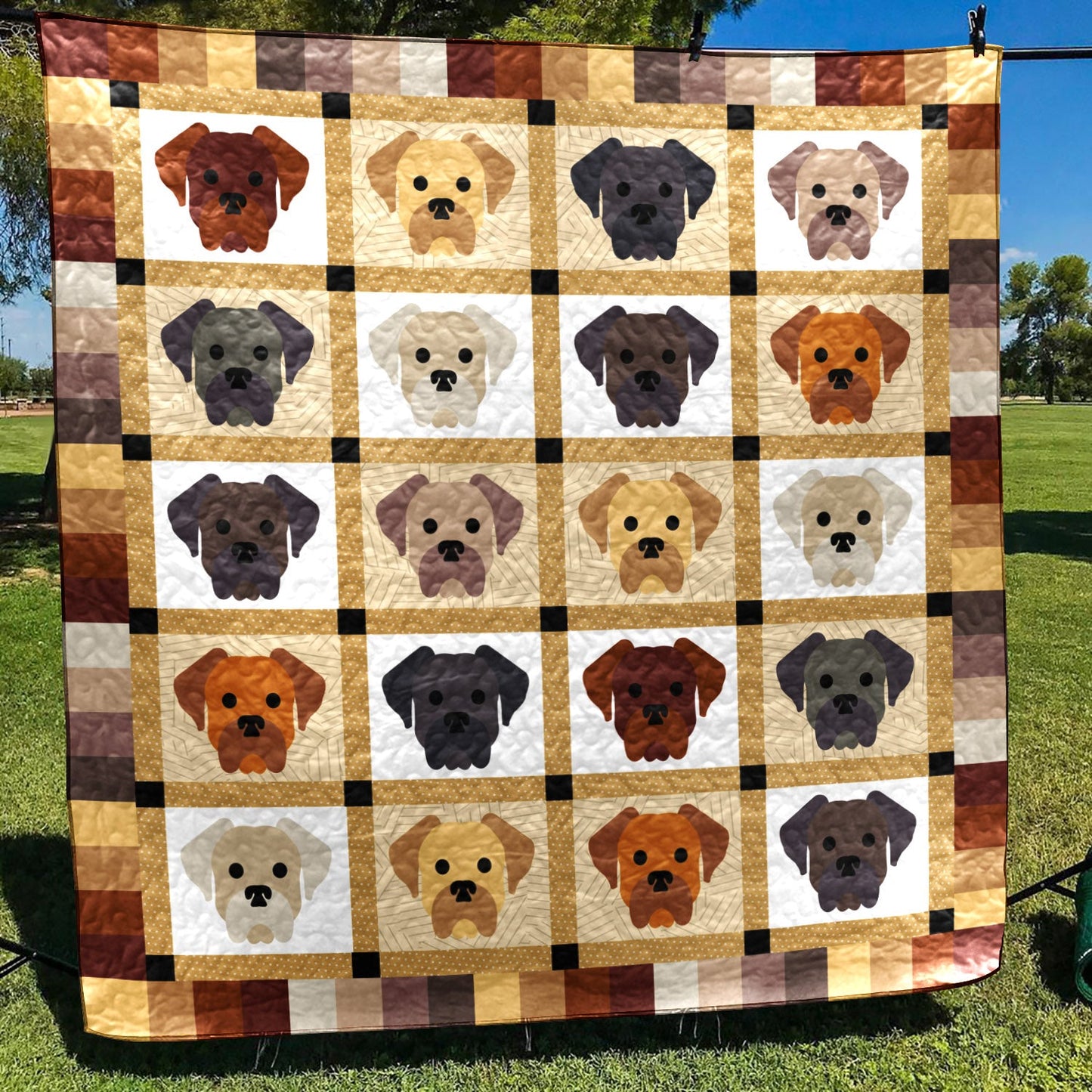 Labrador Retriever QN170718 Quilt Blanket