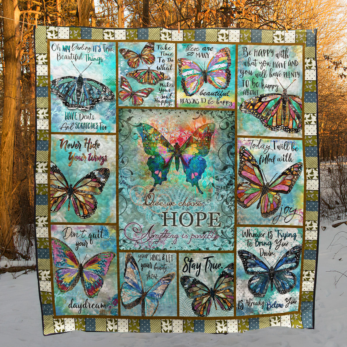 Butterfly D9014 Quilt Blanket