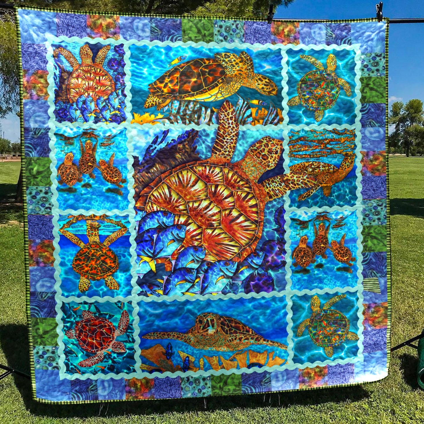 Turtle HM180714 Quilt Blanket