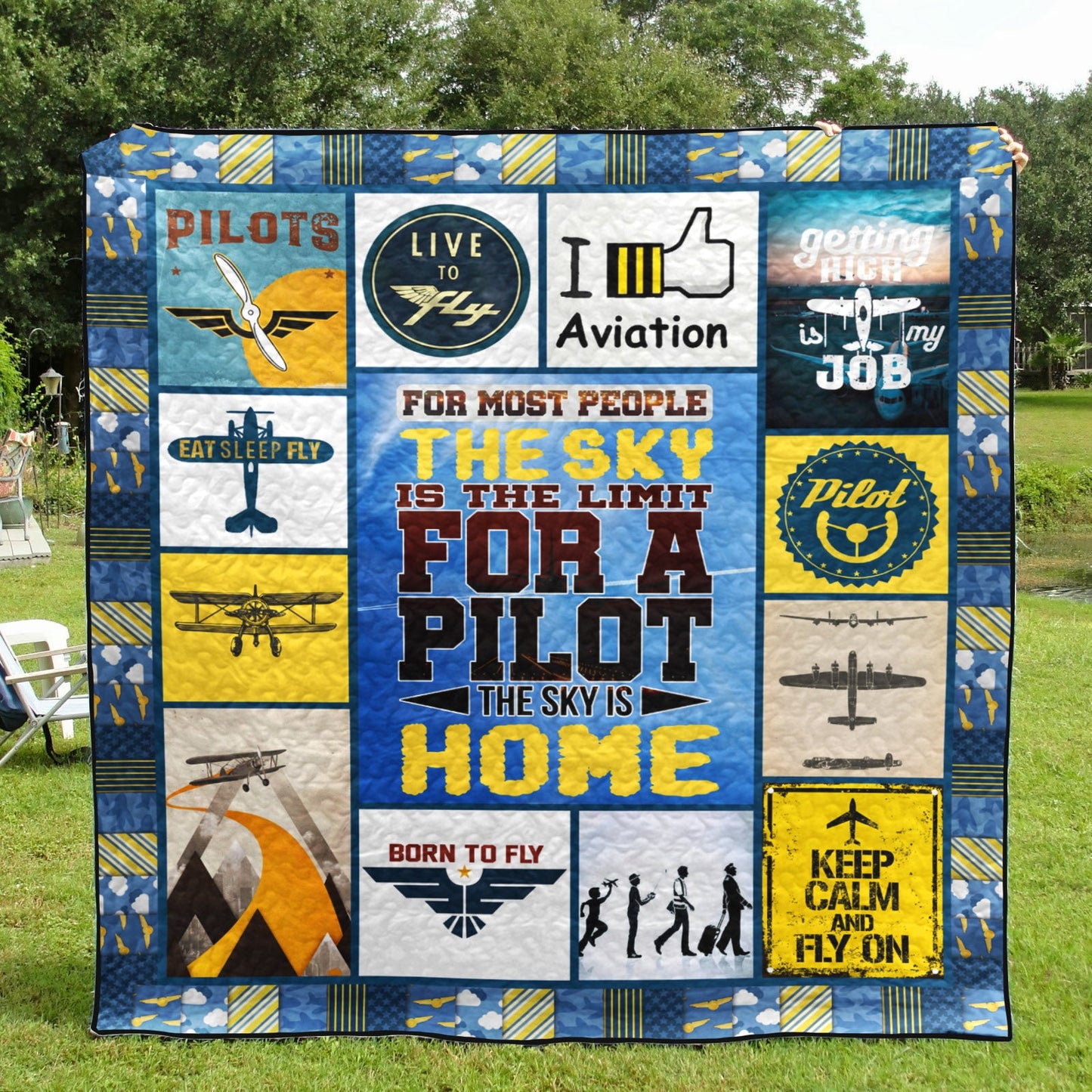 Pilot TN180709 Quilt Blanket