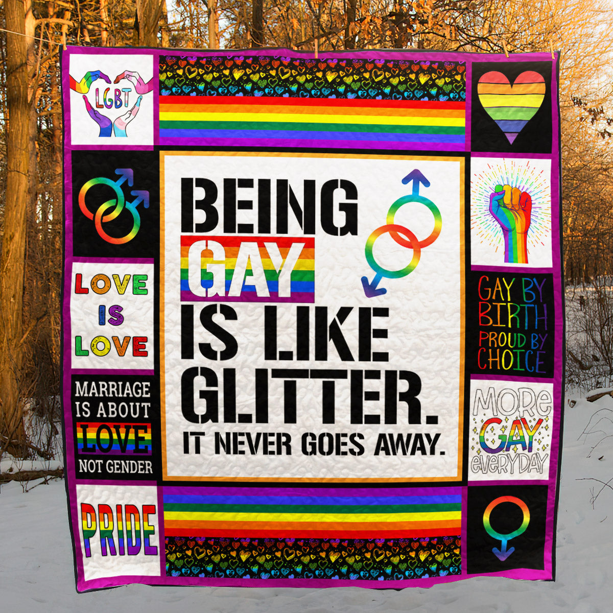 LGBT CLD190735 Quilt Blanket