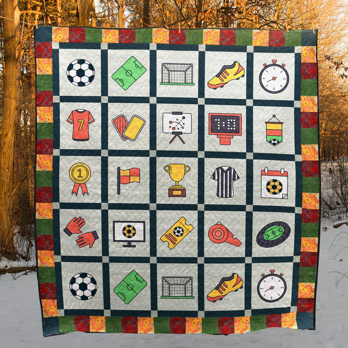 Soccer HN220712B Quilt Blanket