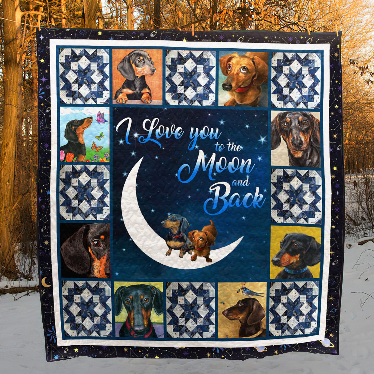 Dachshund LI300705B TBG Quilt Blanket
