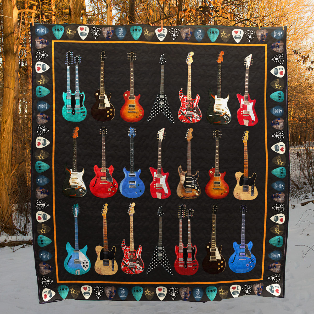 Guitar NG310701B TBG Quilt Blanket