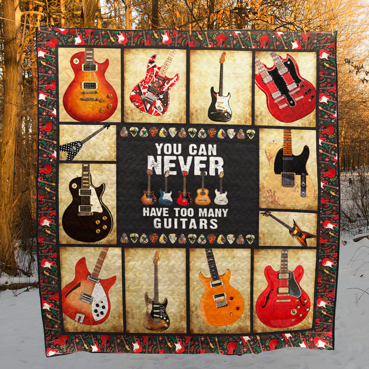 Guitar LI310703B TBG Quilt Blanket