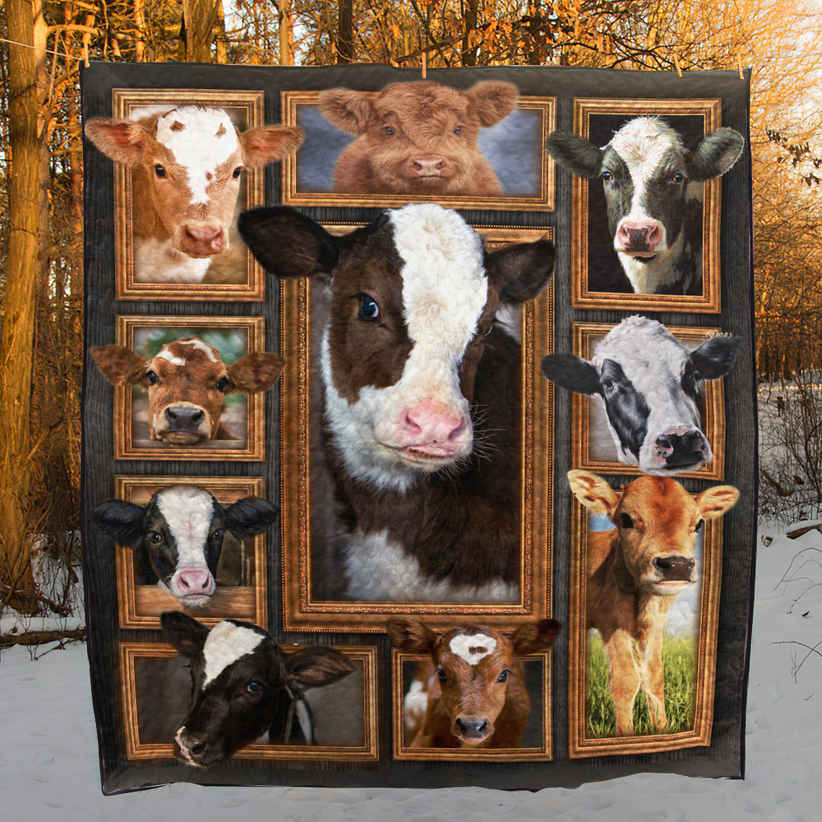Cow BI010803C TBG Quilt Blanket