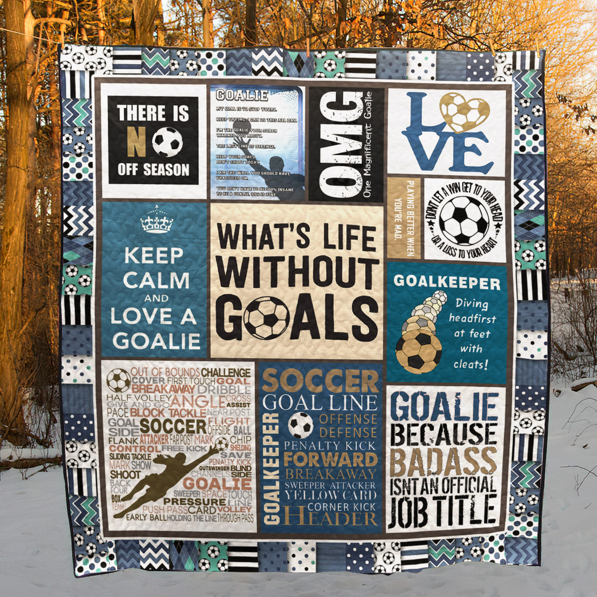 Soccer QH020805C TBG Quilt Blanket