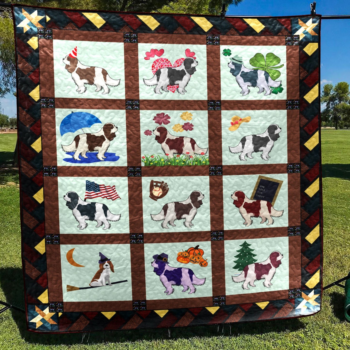 Cavalier King Charles Spaniel HT290514 Quilt Blanket