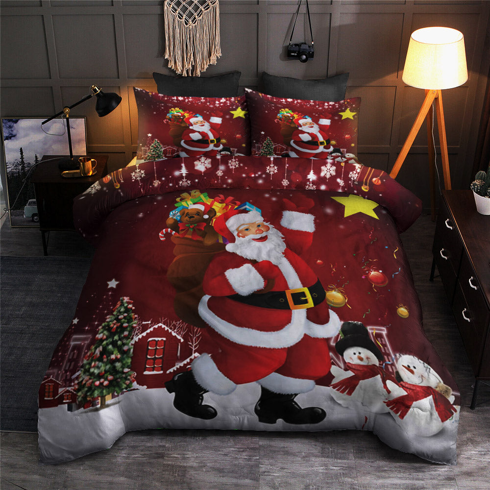 3D Christmas Santa Claus Snow CLA22100481B Bedding Sets